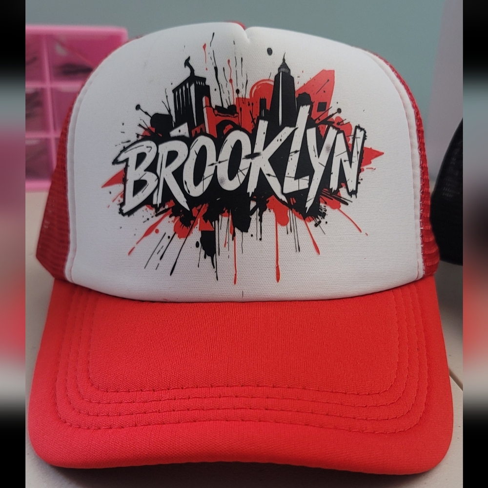 Brooklyn Red and White Cap